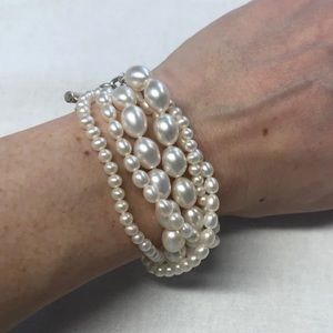 SLANE 6 strand pearl bracelet